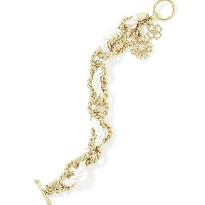 Ann Taylor White Nautical Rope/Chain Bracelet NWT